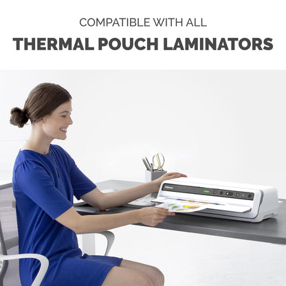 Fellowes Bolsas de laminación térmica, hojas de tamaño carta de 3 mil, 9 x 11.5, paquete de 200, transparente (5743401)