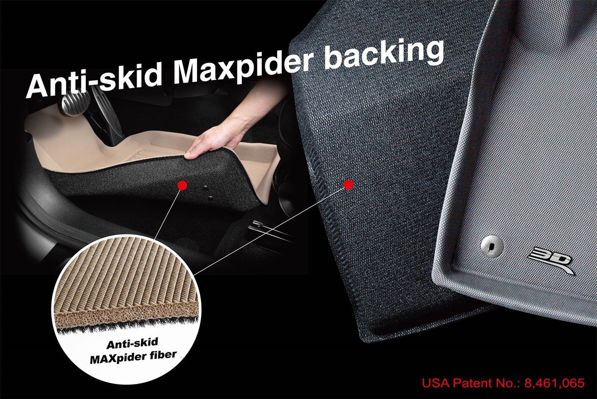 3D MAXpider Alfombrilla de Ajuste Personalizado para determinados Modelos de Jeep Grand Cherokee - Alfombra clásica, Gris