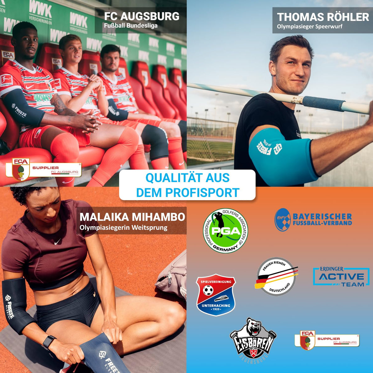 FreezeSleeve Manga de compresión para terapia fría – Manga natural para alivio del dolor para músculos y articulaciones – Tamaño para hombres, mujeres y niños – Fabricado en Estados Unidos – para artritis, lesiones y recuperación deportiva