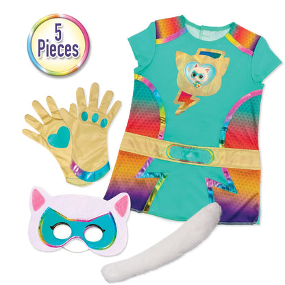 Just Play Disney Jr. SuperKitties Bitsy Super Dress Up Set, 5-Pieces, Pretend Play, Toy for Fans, Girls, Kids, Ages 3 and Up by, Kids Toys for Ages 3 Up by