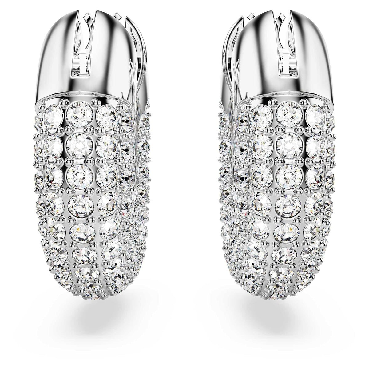 Swarovski Dextera - arete de aro con pavé de vidrio