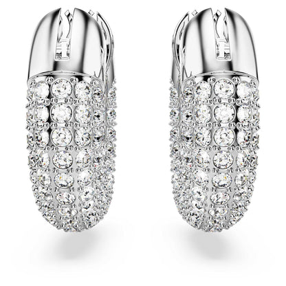Swarovski Dextera - arete de aro con pavé de vidrio