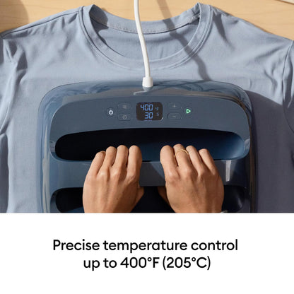 Cricut EasyPress SE – Prensa de calor de 12 x 10 pulgadas, máquina de transferencia de calor para camisetas, sudaderas, mantas, almohadas y más, fácil de usar, azul