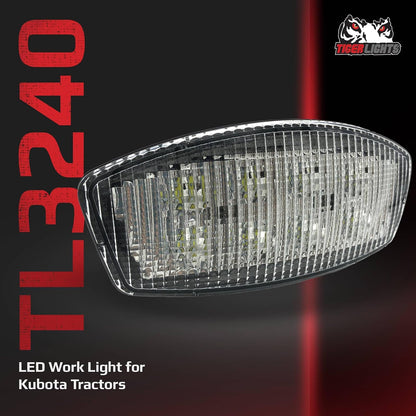 TIGERLIGHTS Luz de trabajo LED de 12 V, compatible con/repuesto para Kubota B2650HSDC, B3350HSDC, L3240HSTC, L3240HSTC-3, L3540HSTC, L3540HSTC-3, L3560HSTC, luz todoterreno