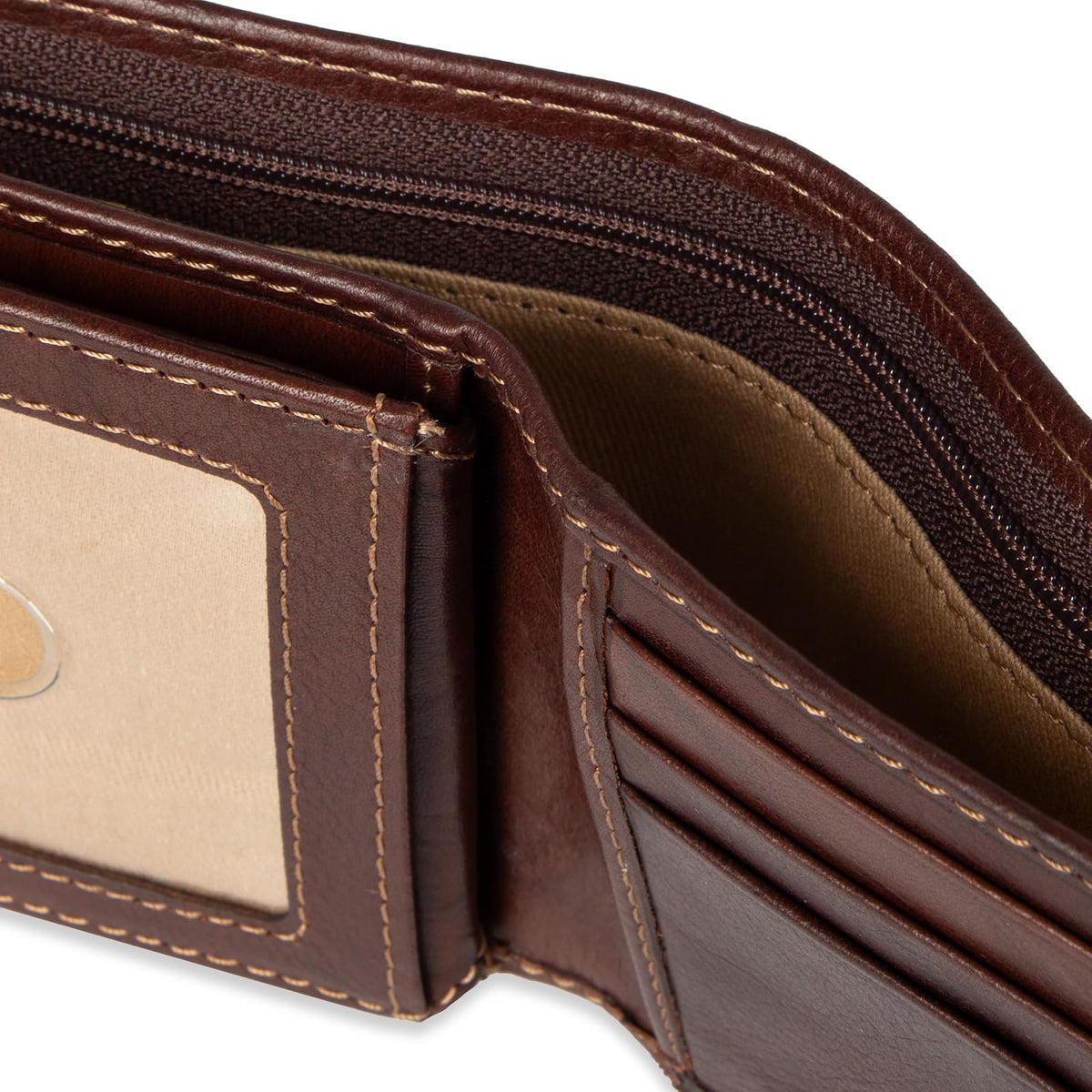 Dockers Cartera de cuero para hombre
