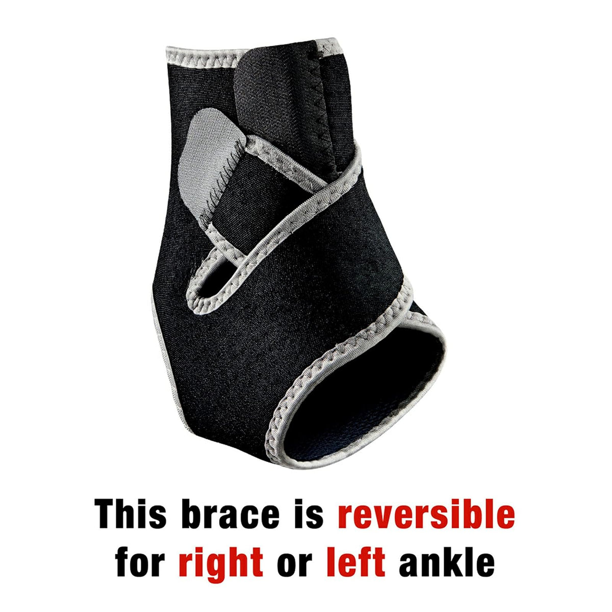 ACE Soporte de Tobillo de Compresión Ajustable | Apoyo moderado, correas ajustables, neopreno transpirable, resistente al olor, talla única