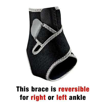 ACE Soporte de Tobillo de Compresión Ajustable | Apoyo moderado, correas ajustables, neopreno transpirable, resistente al olor, talla única