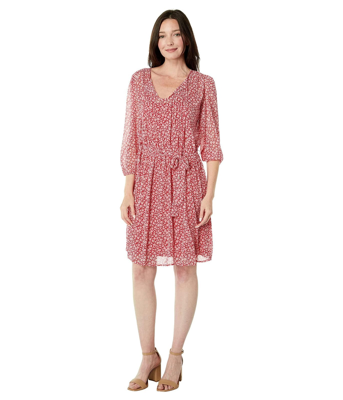 Tommy Hilfiger - Vestido Deportivo de Manga Larga con Estampado Floral para Mujer