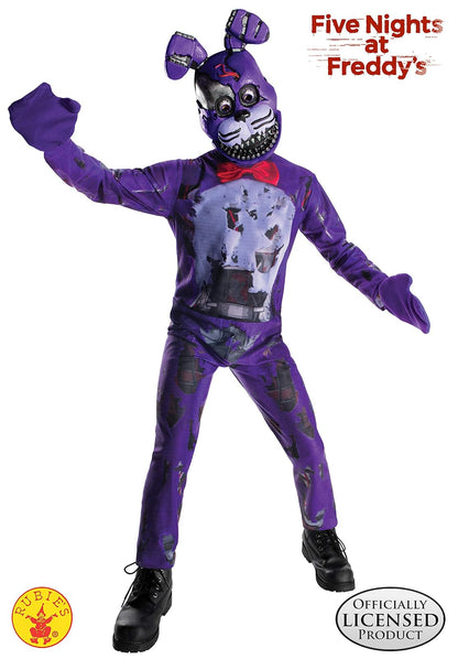 Rubie'S Disfraz de Five Nights at Freddy'S, Nightmare Bonnie The Rabbit para niño, tamaño Grande, Multicolor