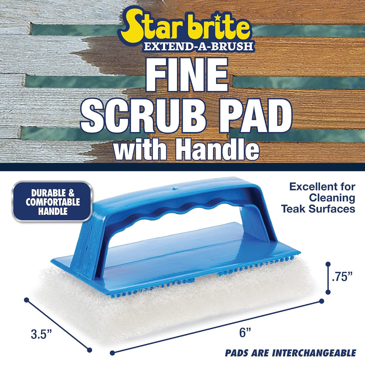 STAR BRITE Almohadilla de exfoliación con asa, Elige Entre 3 Texturas Diferentes