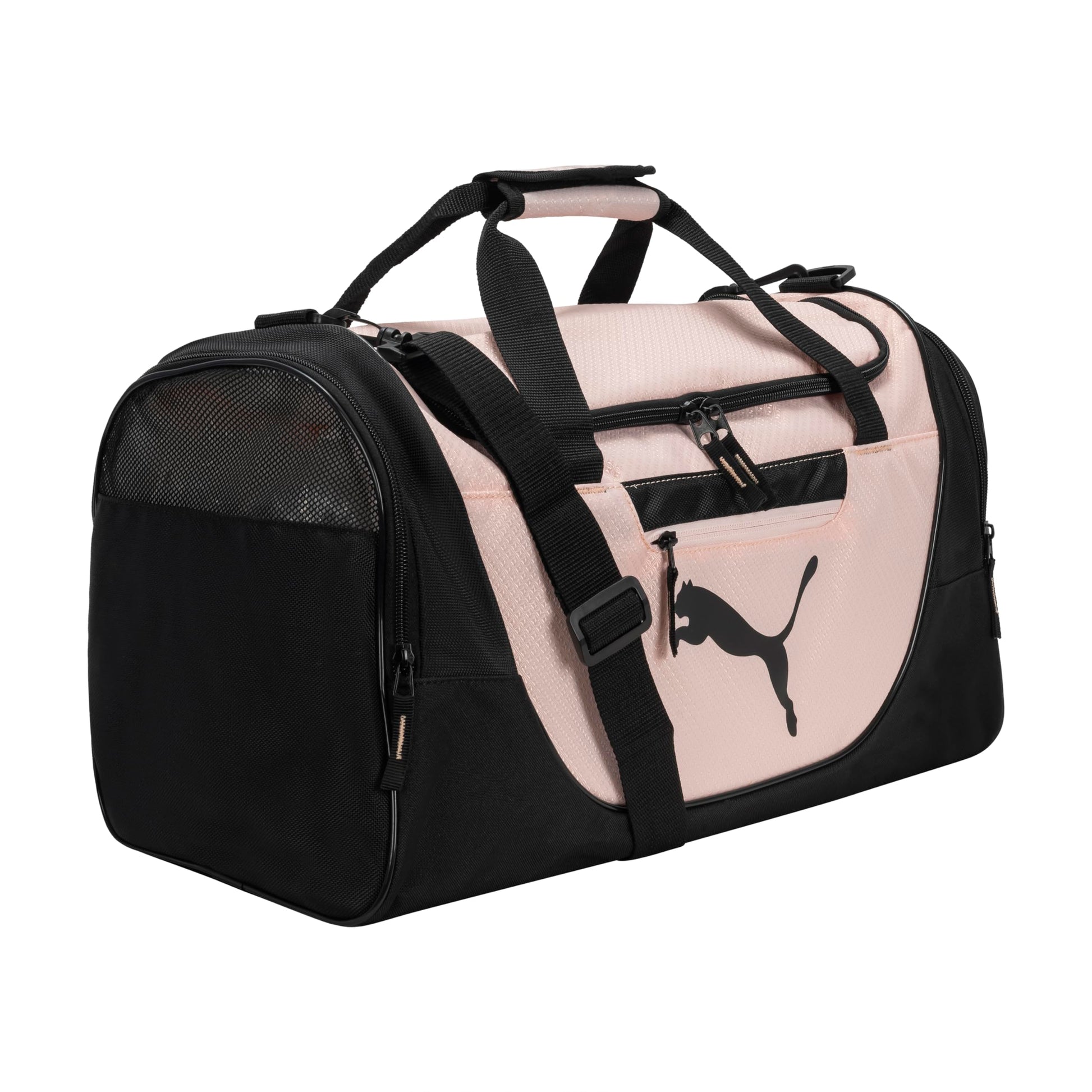 PUMA Evercat Candidate - Bolsas de lona para mujer, color negro/rosa claro, talla única de EE. UU, negro, rosado claro (Black/Light Pink), Talla única
