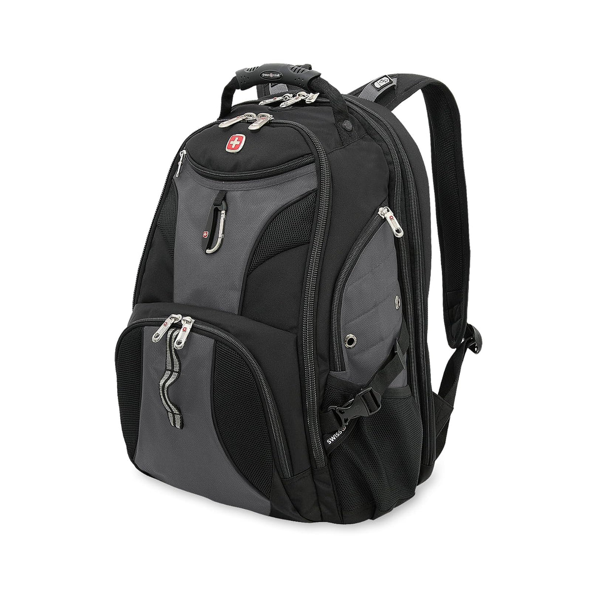 SwissGear 1900 ScanSmart Mochila para Laptop 17" con Compartimento TSA - 19 inches - Gris - Negro