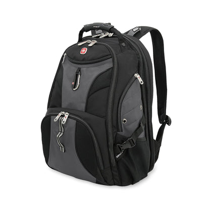 SwissGear 1900 ScanSmart Mochila para Laptop 17" con Compartimento TSA - 19 inches - Gris - Negro