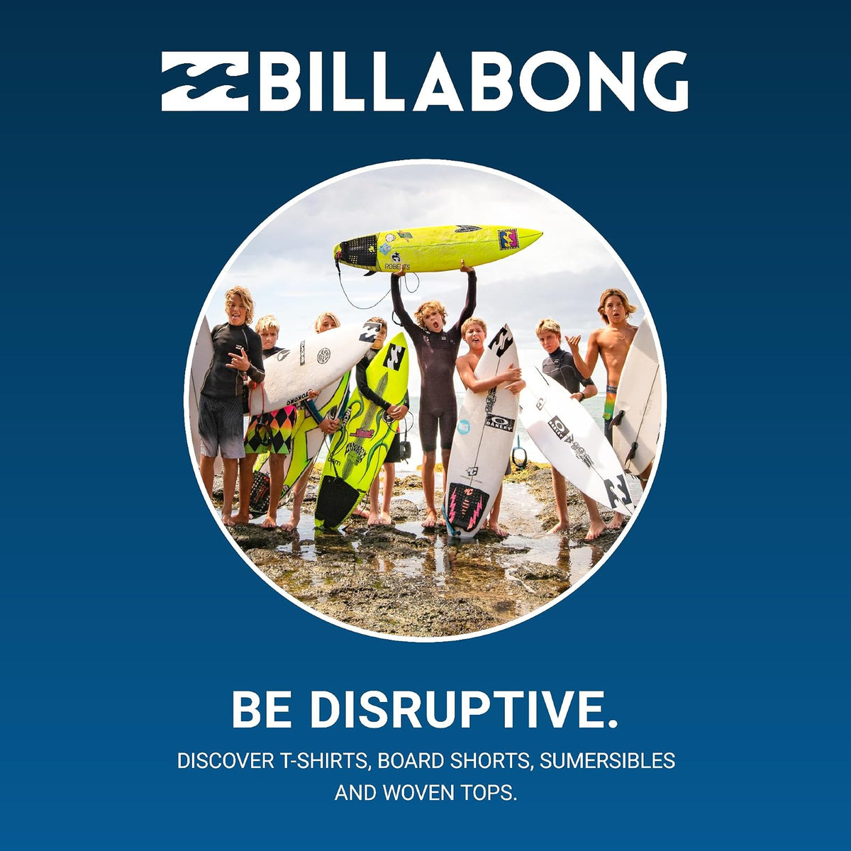 BILLABONG Long Sleeve Loose Fit Rashguard Surf Shirt Camisa de protección de Sarpullido Niños