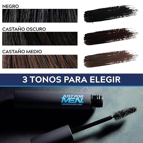 Just For Men Retoque Instantáneo Canas y Cejas, Castaño Oscuro