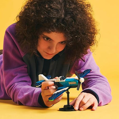 LEGO® Creator 3en1 Aeronave: Avión de Carreras Juguete de construcción transformable en un Jet o un helicóptero, Idea de Regalo para niños y niñas de 7 años o más 31160
