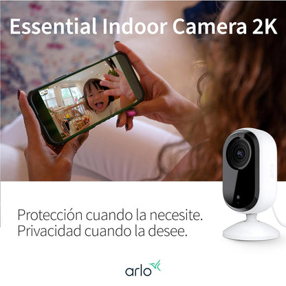 Essential Indoor Camera (2nd Generation), White, 1 Pack