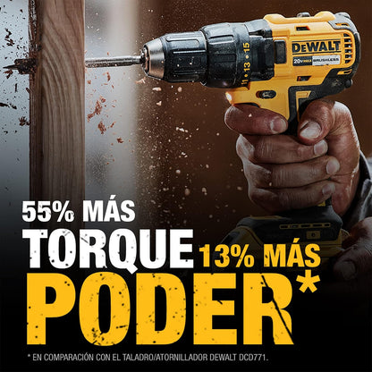 DEWALT Taladro Atornillador 1/2" 20V con Caja de Herramientas, DCD7771D2 | Taladro Atornillador de 1/2" (13mm), Incluye Caja para Herramientas, 20V