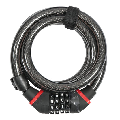 Candado ZEFAL K-Traz C9 Code Cable Espiral 185cm Acero Gris