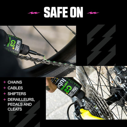 Muc-Off Lubricante de Cadena Seca de Cerámica C3, 120 ml, Verde