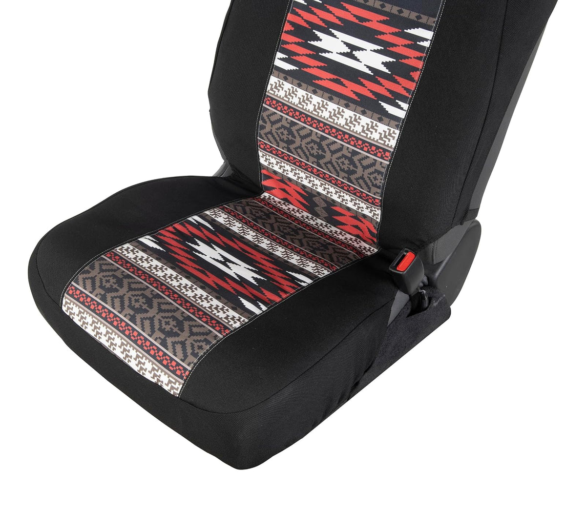 HOOEY C000161490199 Funda de Asiento de Respaldo Bajo Protección Duradera para Auto/Camión/SUV, Diseño American West, Multi/Arcilla