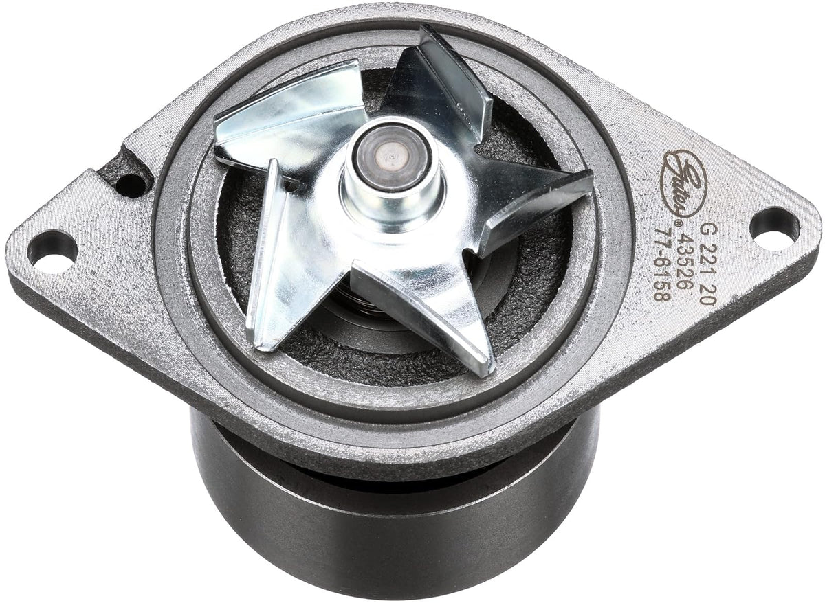 Gates Bomba de Agua de Motor Premium, Modelo 43526 | Sustituye a 252-318 5010964AA 5086959AA 5086959AB 20904 T2267 2-2141 943526 AW6158 CP6158 51-2475 55-2097 US7123H BS. WP-214