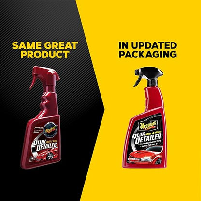 Meguiar's A3332 Detallador de Aerosol - 1 x 32 oz. | Niebla y toallita, contaminantes claros, aumentan el brillo, mantiene la pintura y la cera como nuevas