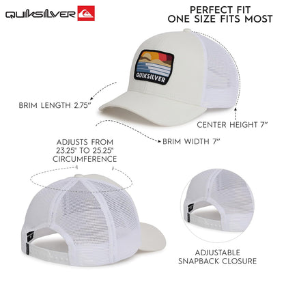 Quiksilver Premium Cotton Adjustable Snap Back Logo Gorra de béisbol Hombre