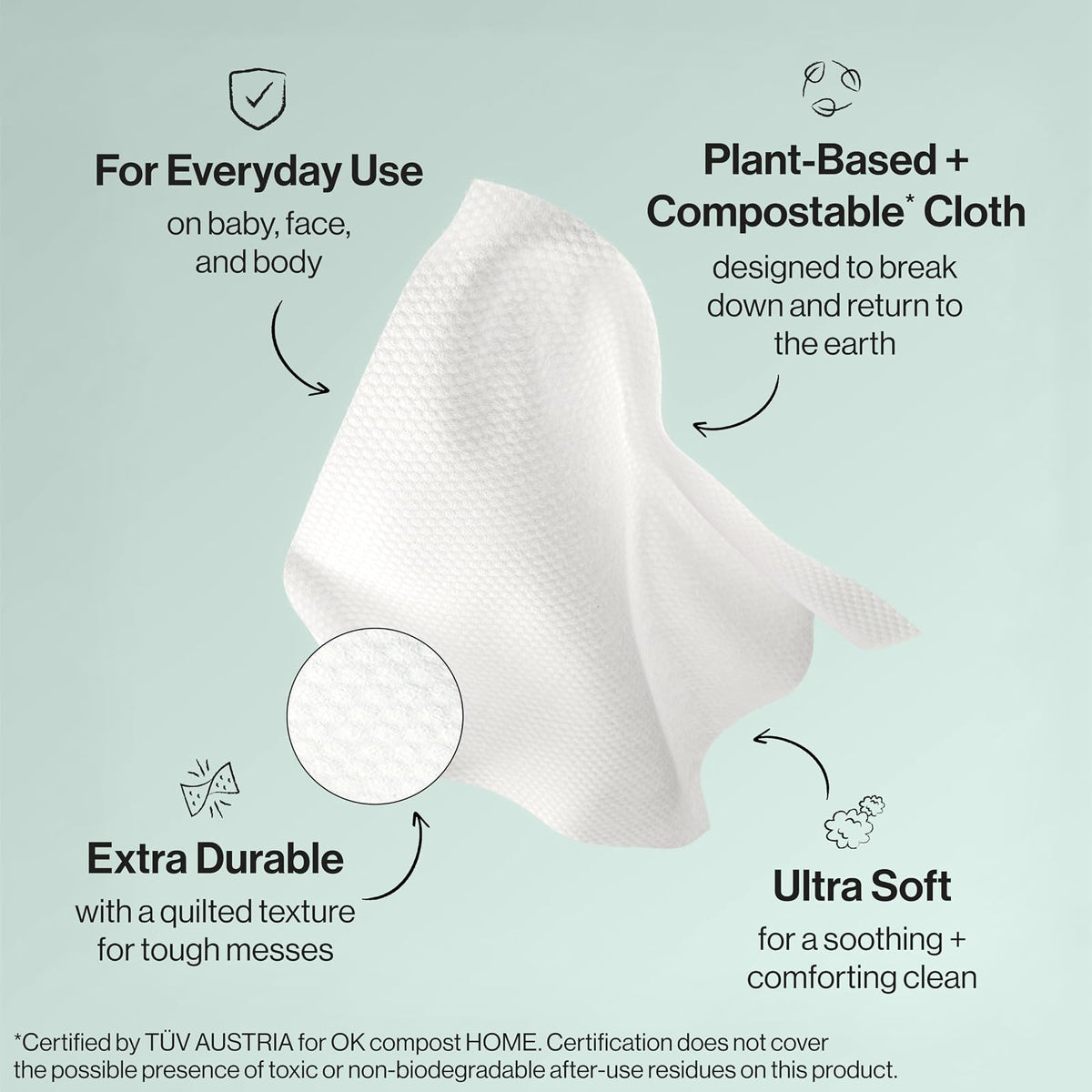 The Honest Company Toallitas para bebé, 720 unidades, diseño de patrón de juego, más del 99% de agua, pura y suave, base vegetal, sin fragancia, toallitas húmedas extra gruesas y duraderas.