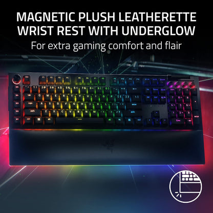 Razer V4 Pro - Mechanical Gaming Keyboard (Green Switch) - US Layout - NASA