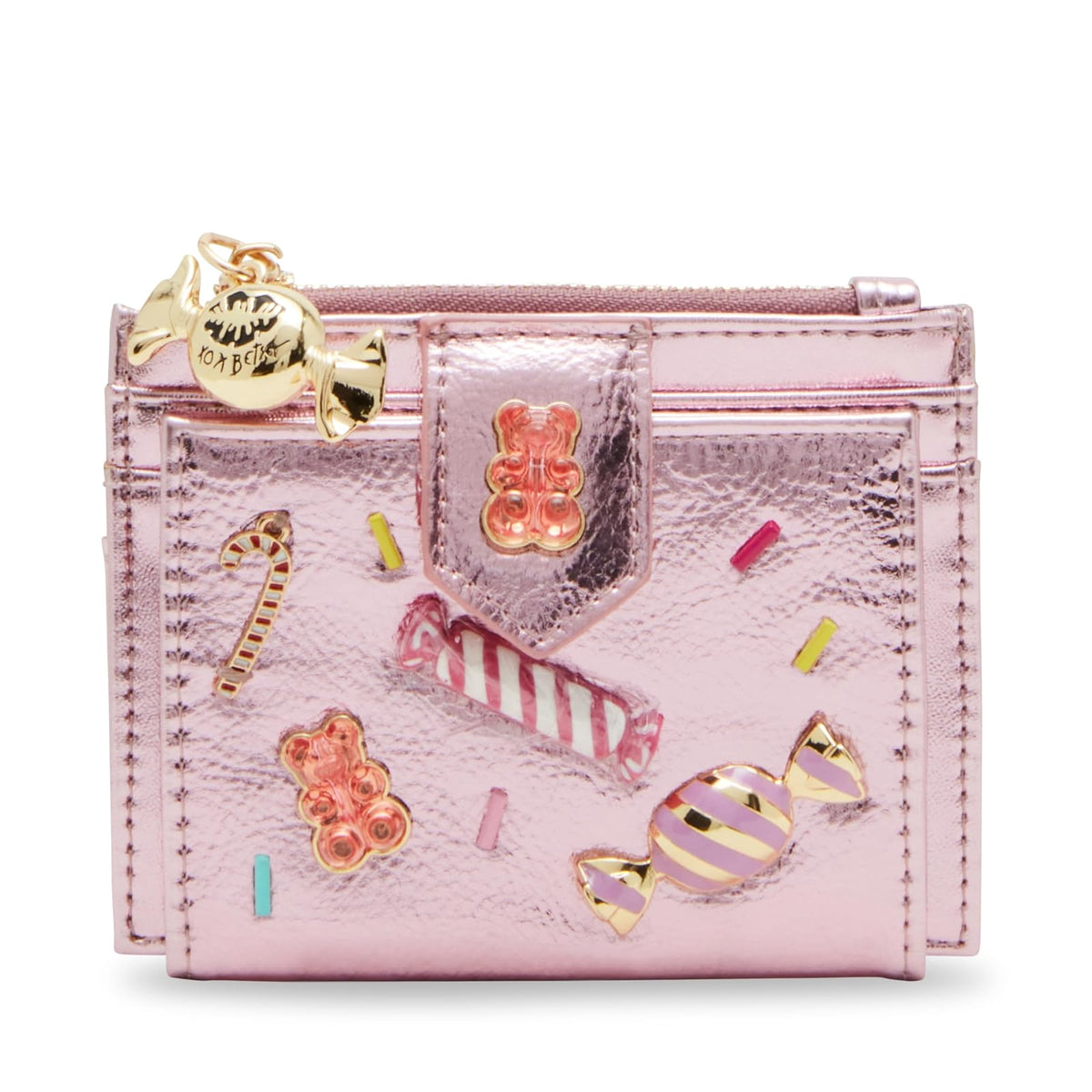 Betsey Johnson Candy Bifold Wallet para mujer, Rosado, Talla unica