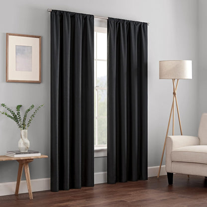 Eclipse Kendall Panel de Cortina Blackout Térmica - Negro - 107An x 213Al cm (1 Paneles)