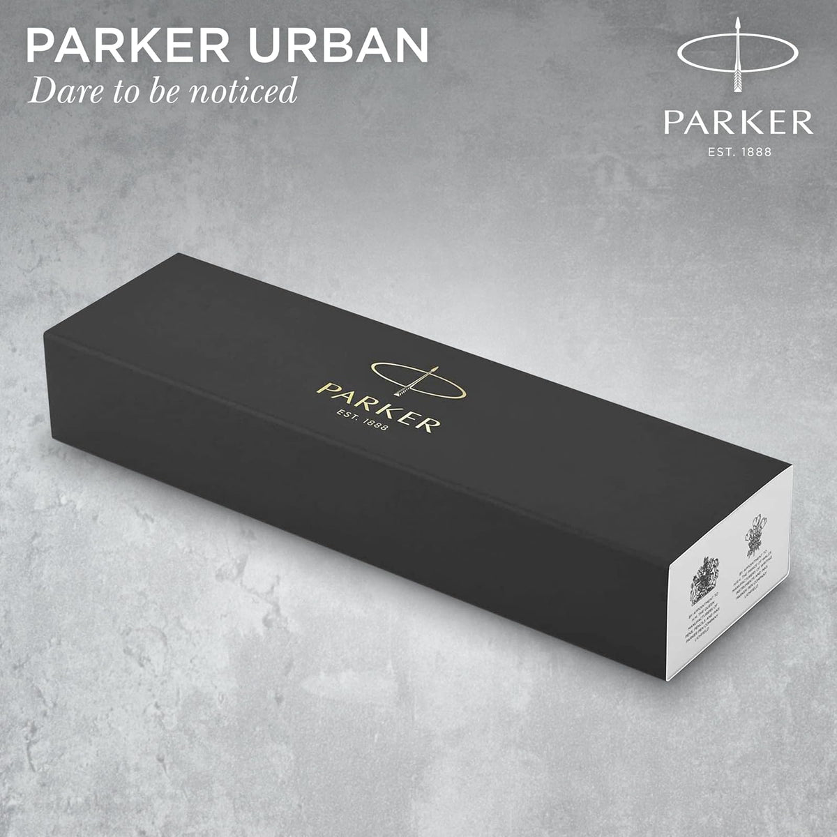 PARKER Urban Twist Bolígrafo | Metro en Metal con Detalles Cromados | Punta Mediana con Tinta Azule | Caja Para Regalo