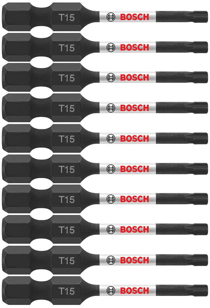 BOSCH ITT152B Impact Tough - Puntas Torx #15 de 2 pulgadas