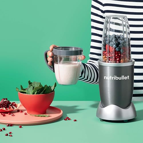 NutriBullet NBR-0601WM 600W Nutrient Extractor, 6pcs, Gray