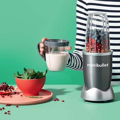 NutriBullet NBR-0601WM 600W Nutrient Extractor, 6pcs, Gray