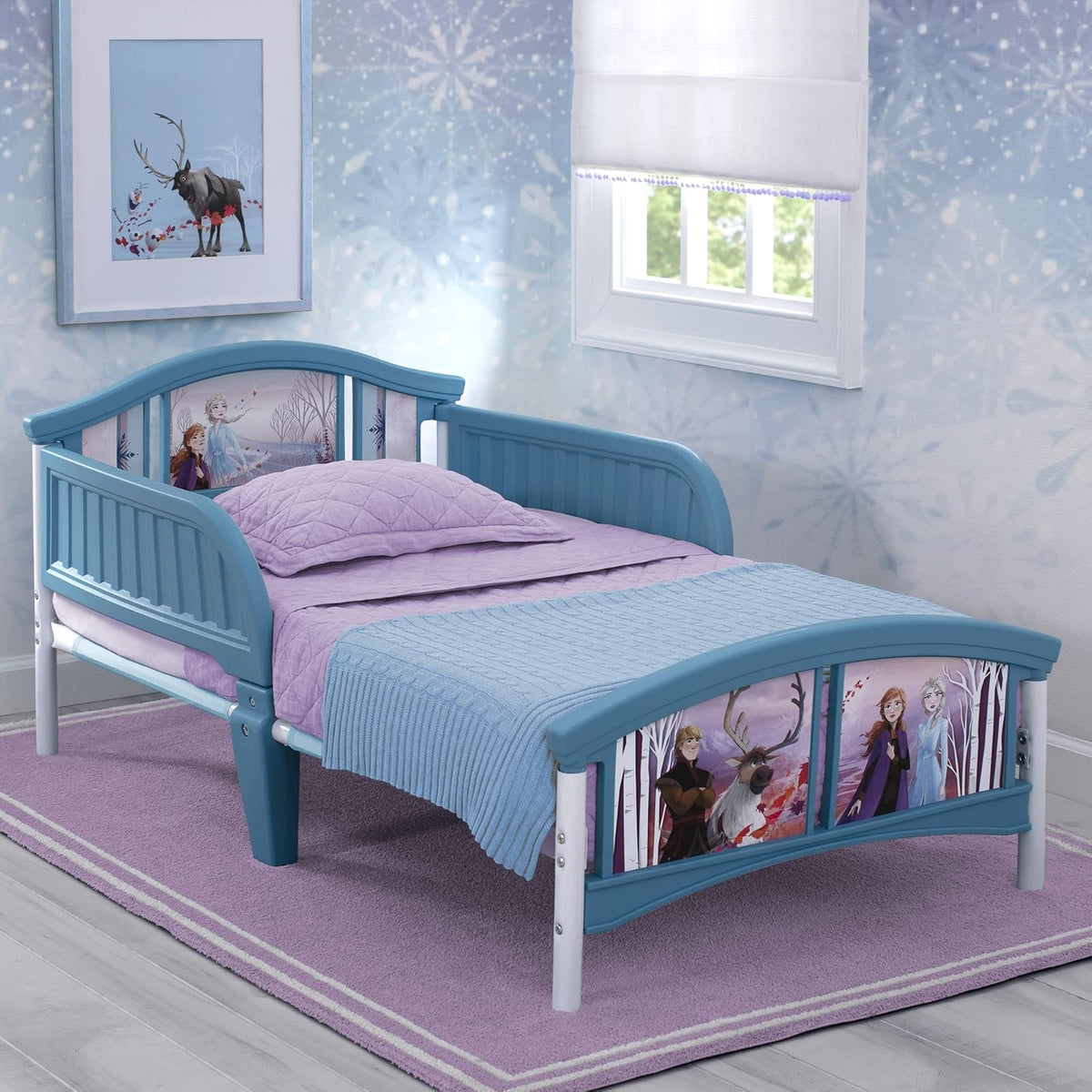 Delta Kids - Cama infantil de plástico para niños, Disney Frozen II
