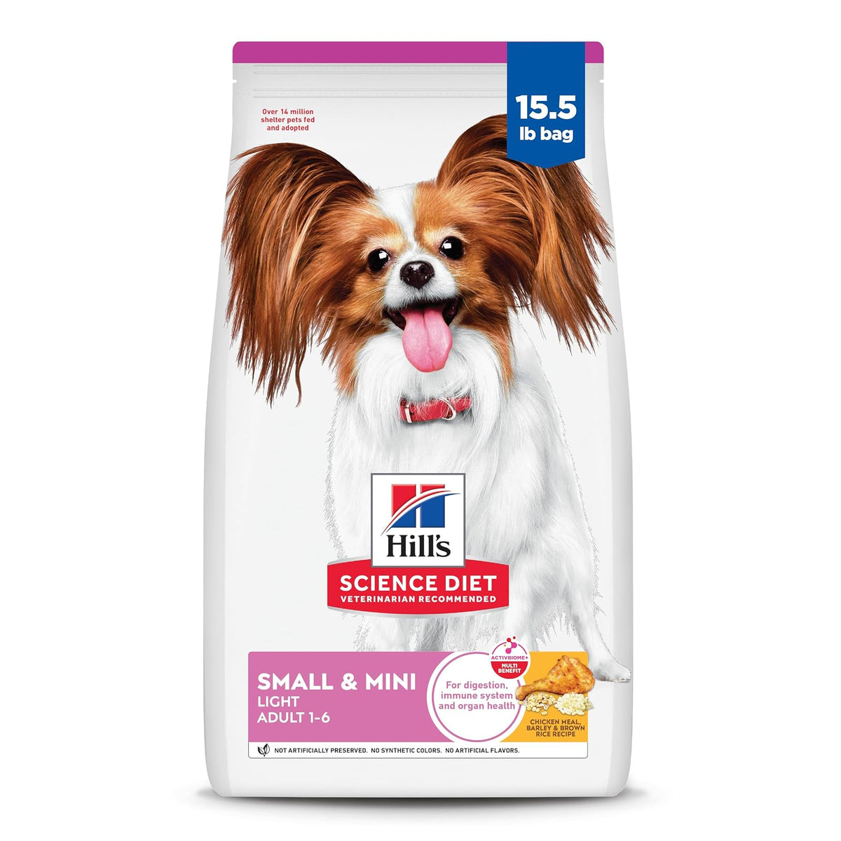 Hill's Science Diet Small Mini Light Croquetas para Perro Adulto Pollo 7Kg | Croquetas Hill's para perro, pollo real, razas pequeñas, control de peso, músculos magros, fibras naturales de saciedad