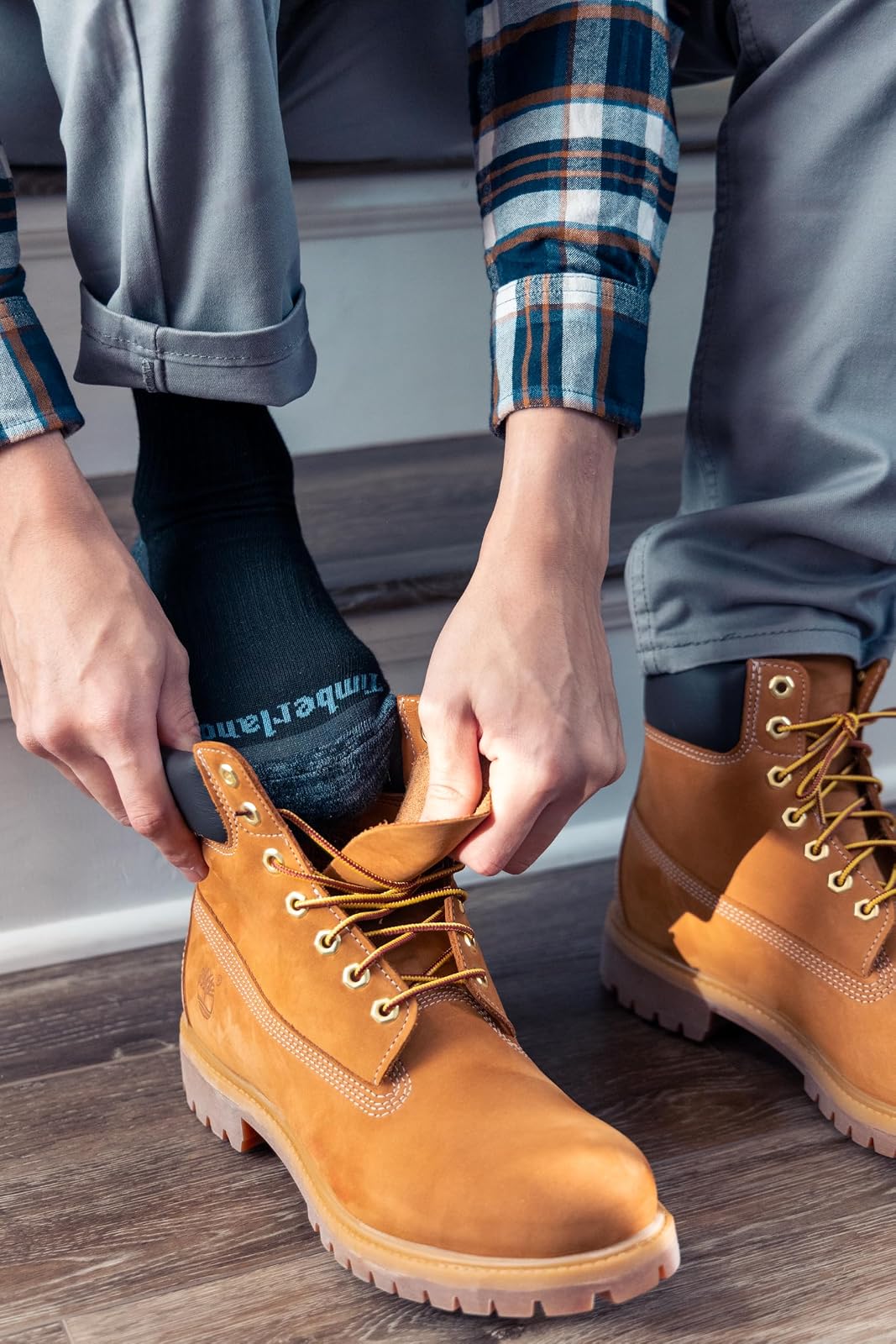 Timberland Socks, Comfort Quarter Socks, Arch Support, Padded Cushion, Moisture Control Calcetines Hombre