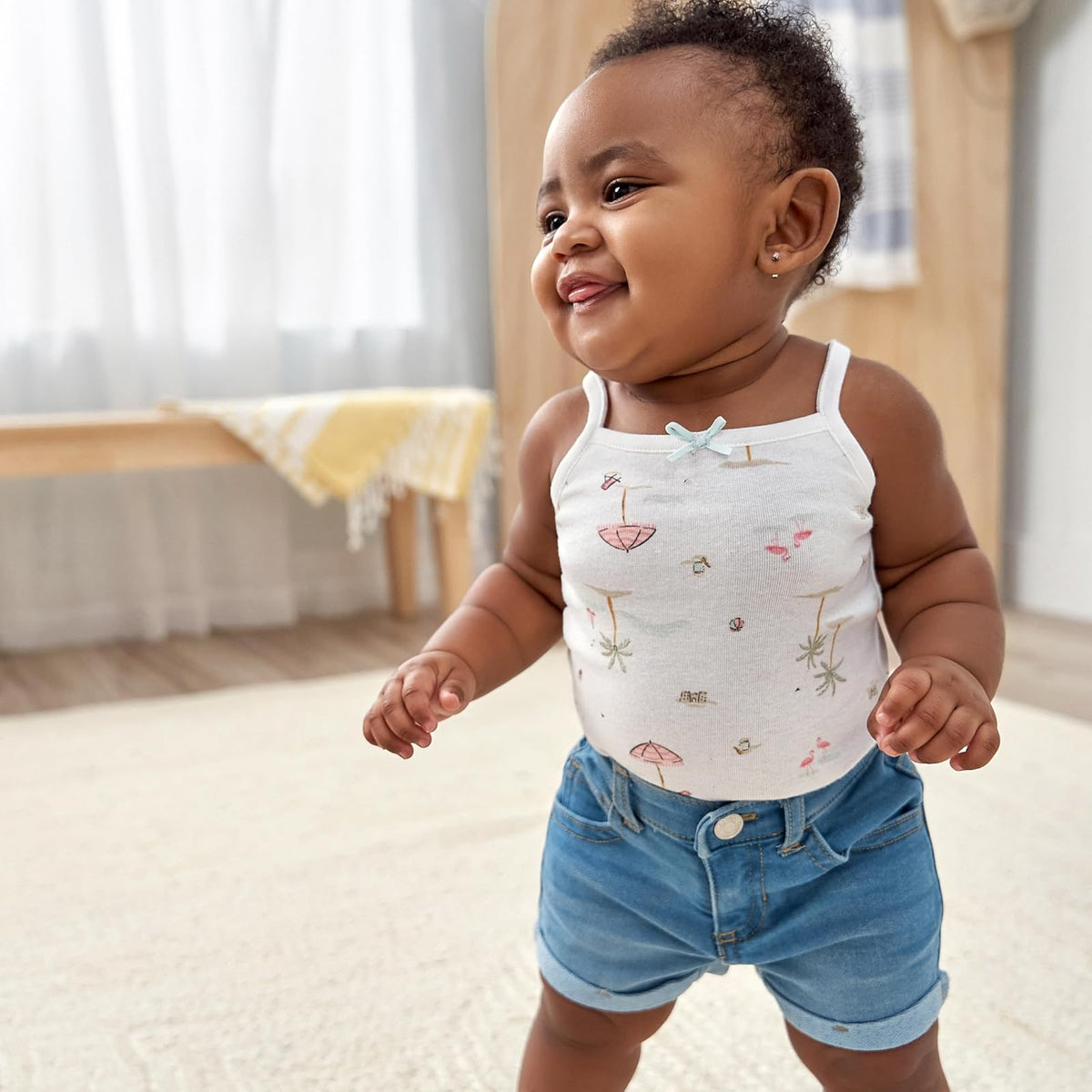 Gerber Multi-pack Sleeveless Onesies Bodysuit Body sin mangasBebé-Niñas