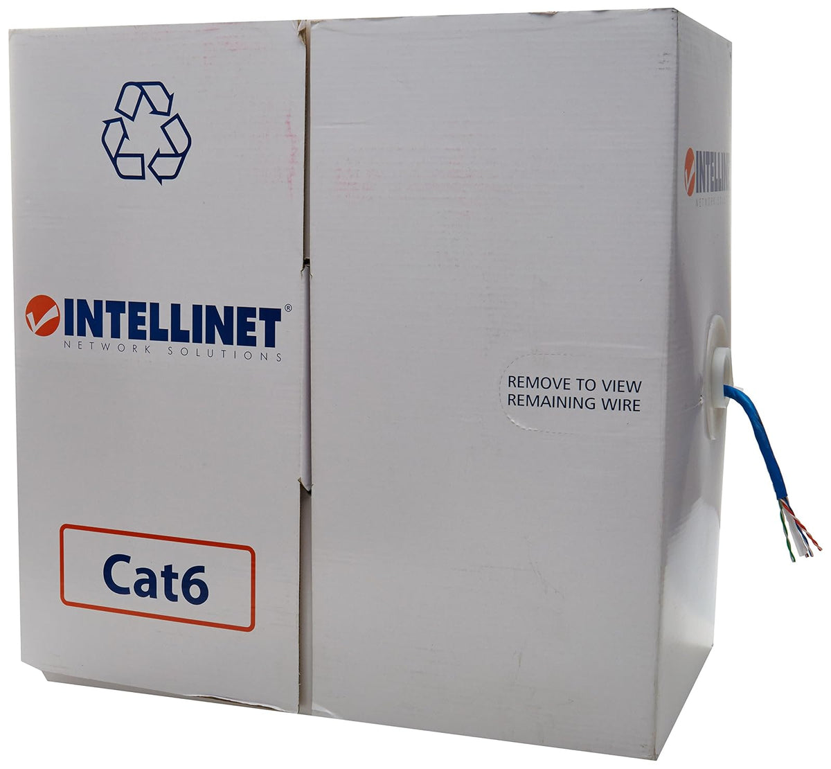 Intellinet CB-790 Bobina Cat 6 UTP 305M Solida Azul,