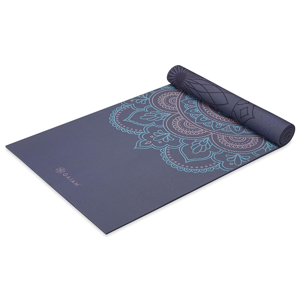 Gaiam Tapete de Yoga Reversible Extra Grueso Antideslizante - Púrpura Illusion