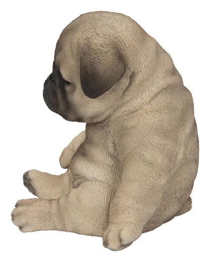 Hi-Line Gift Ltd. Sleepy Pug - Estatua de Cachorro Sentado