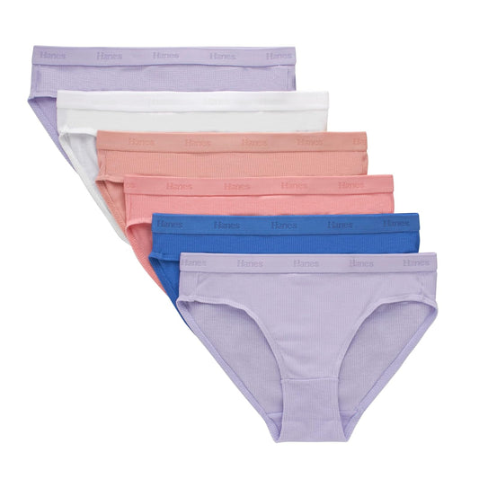 Hanes Ultimate Girls' Supersoft Bikini Briefs & Hipsters