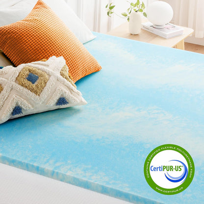 Best Price Mattress - Colchón de Espuma viscoelástica con Flujo de Aire de refrigeración AeroBreeze de 2 Pulgadas, Esencial para recámara, tamaño Queen