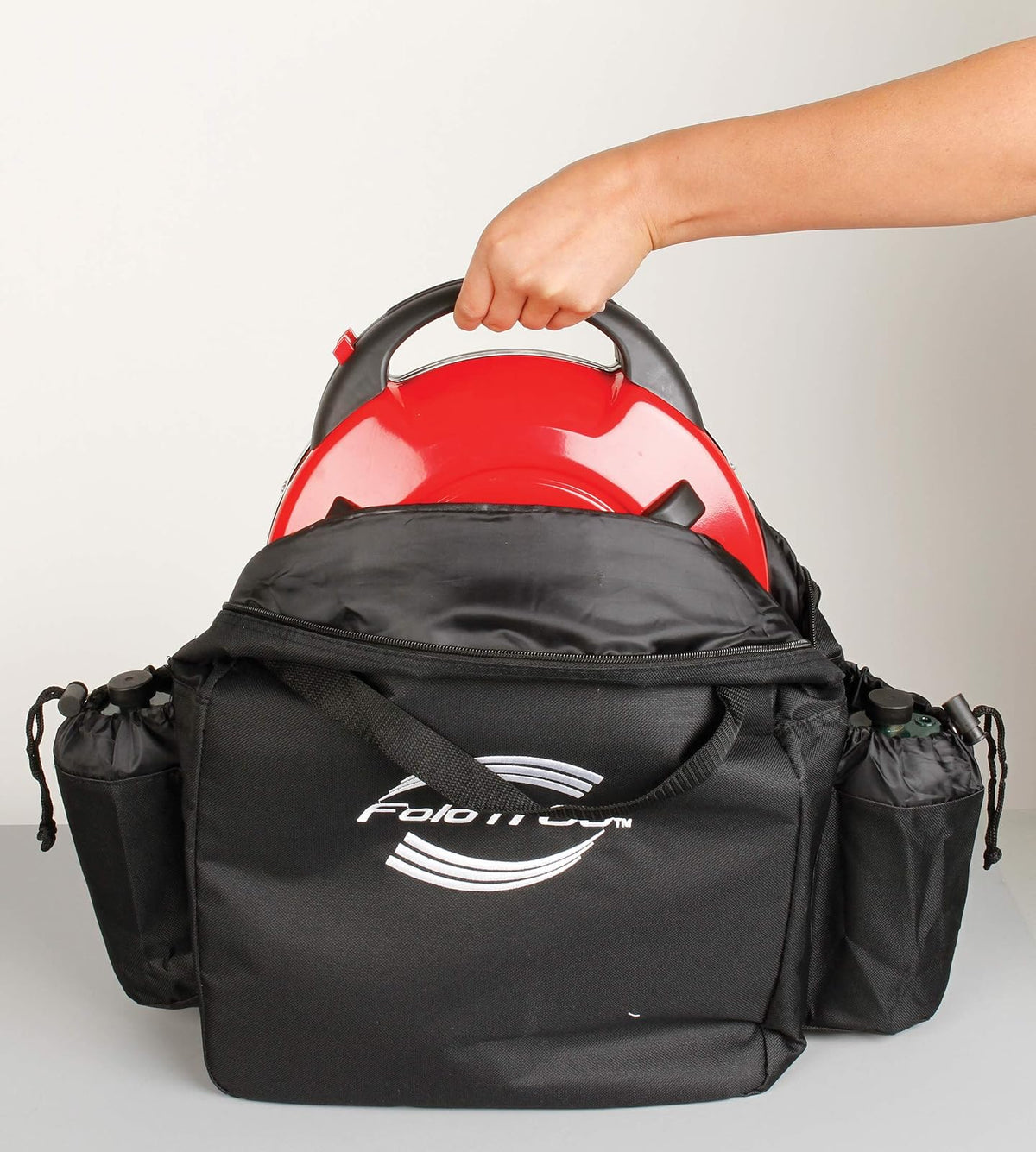 Coleman Fold N Go - Funda para parrilla, color negro