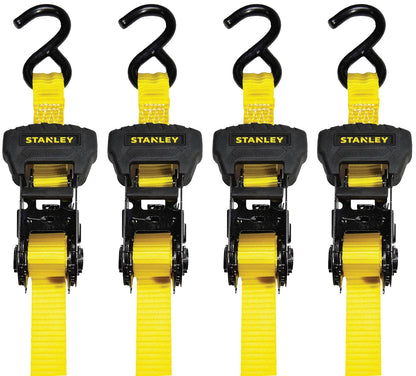 Stanley - Kit de Correa de carraca, Negro/Amarillo, 1" x 14'