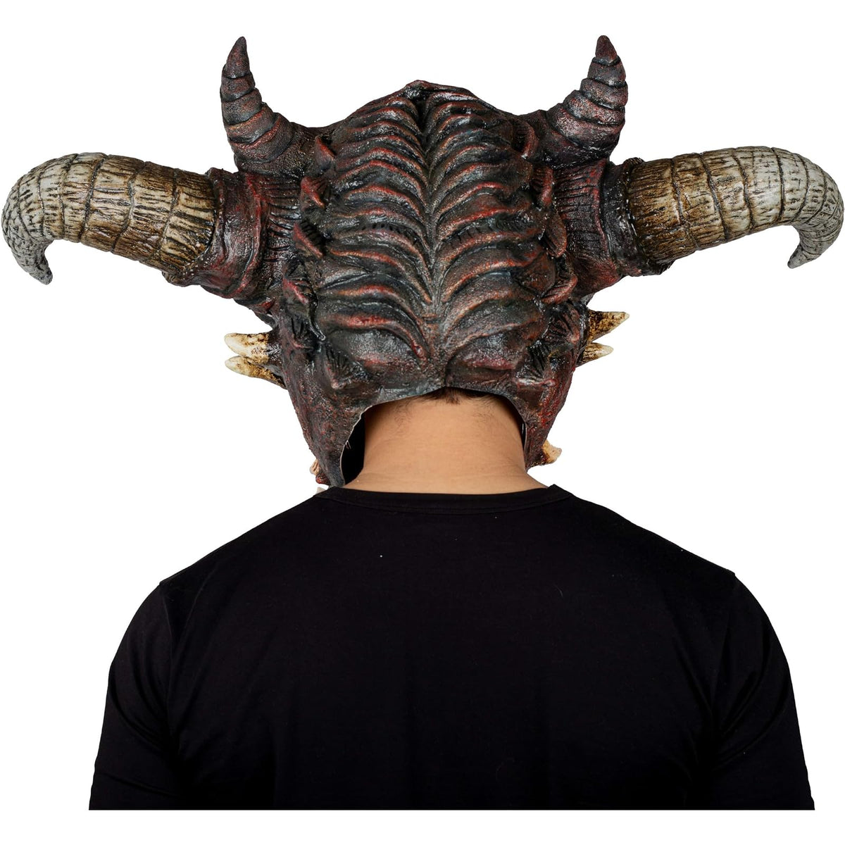 Ghoulish Productions Máscara De Látex Wrath, Accesorio Látex Cosplay Demonio Guardián, Disfraz Aterrador para Halloween y Fiestas Temáticas, Cosplay Demonio Guerrero, Diseño Artesanal Head Mask