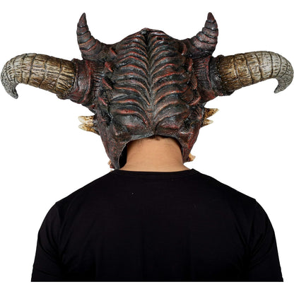 Ghoulish Productions Máscara De Látex Wrath, Accesorio Látex Cosplay Demonio Guardián, Disfraz Aterrador para Halloween y Fiestas Temáticas, Cosplay Demonio Guerrero, Diseño Artesanal Head Mask