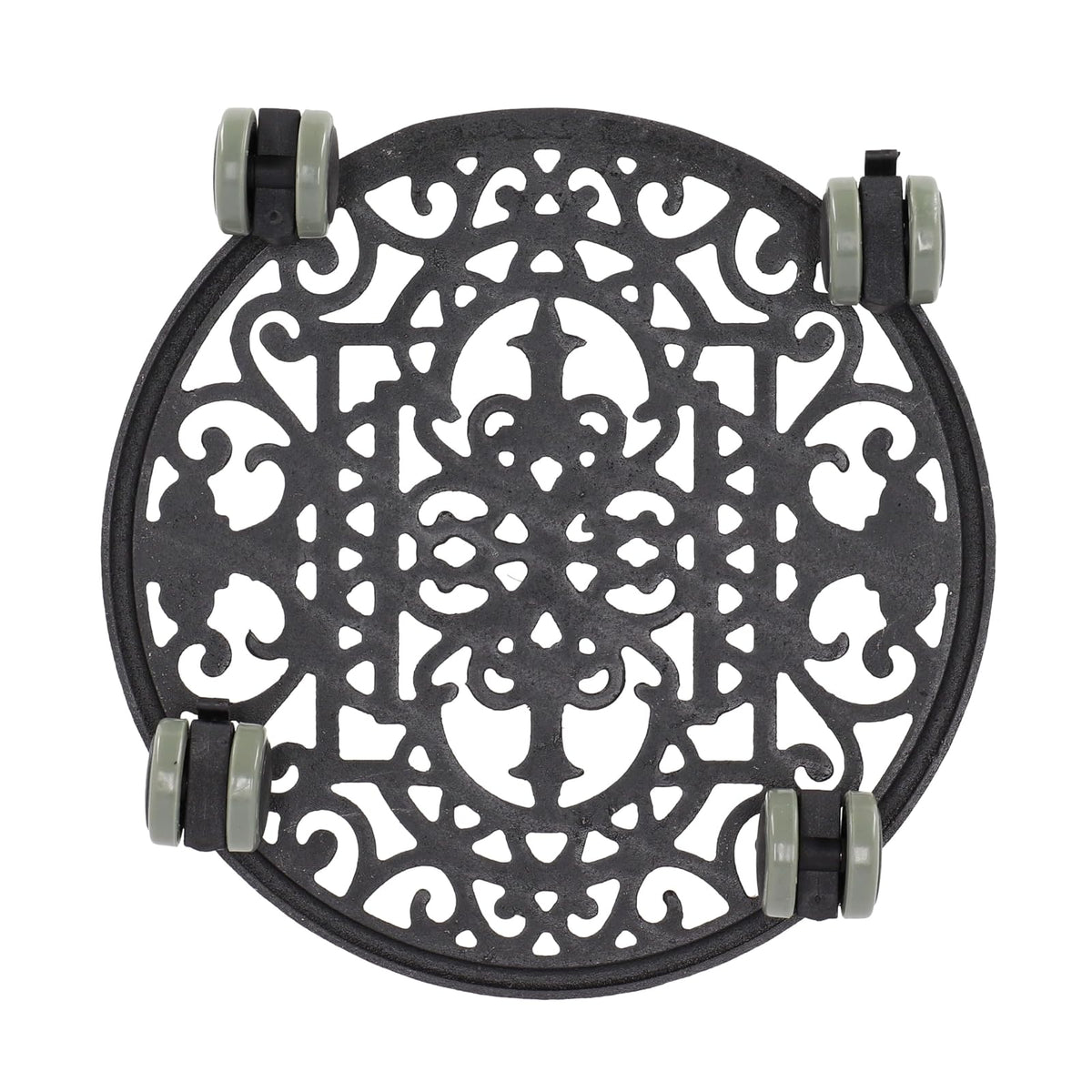 Esschert Design Plant Trolley - Cast Iron Round